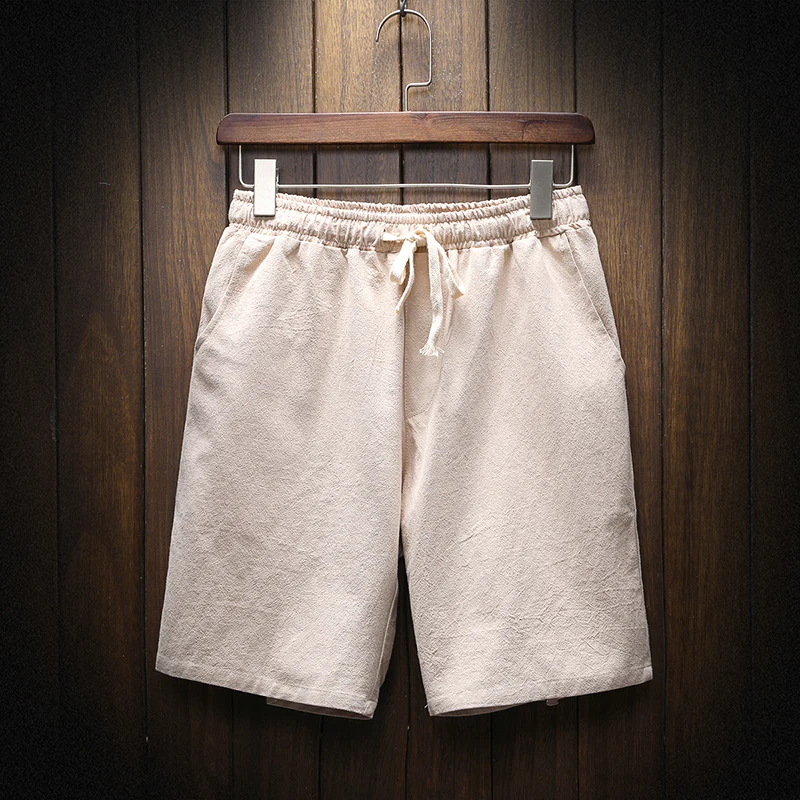 2018 Летняя одежда новые мужские льняные шорты хлопковые пляжные шорты|pants pants|flax