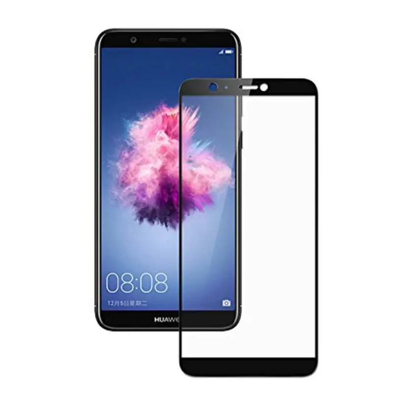 Полный huawei P Smart FIG-L21 полное покрытие из закаленного стекла для huawei Psmart FIG-LX1 Enjoy 7S Защитная пленка для экрана 5,6"