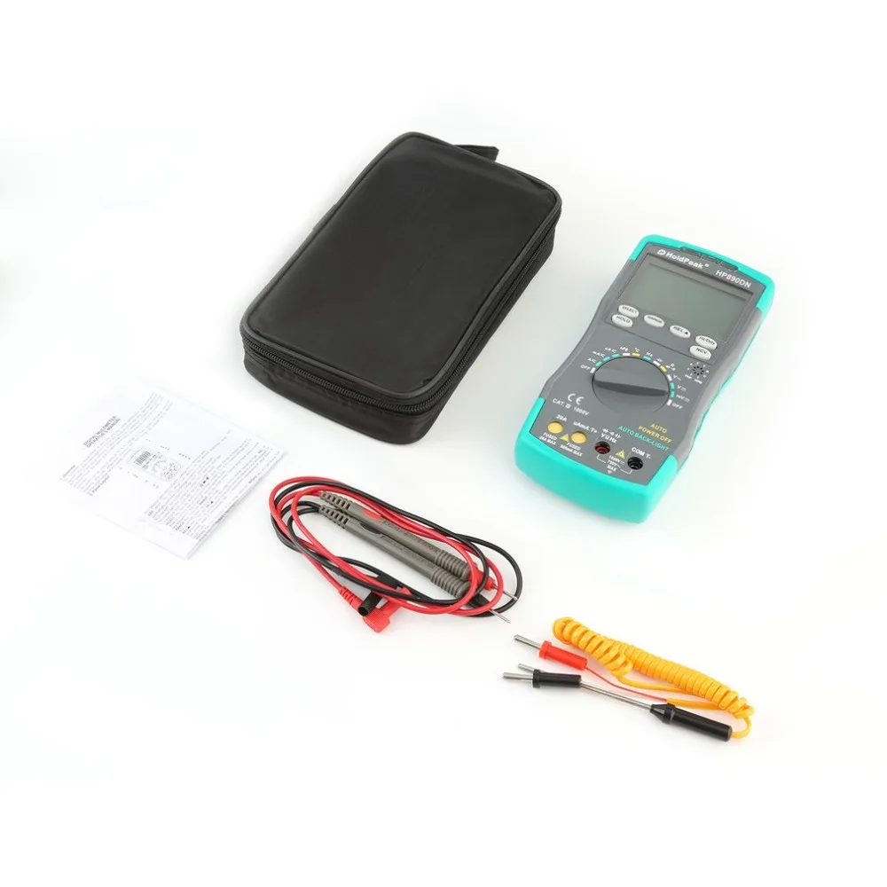 HoldPeak hp 890DN светодиодный цифровой мультиметр DMM с детектор ncv напряжение тока