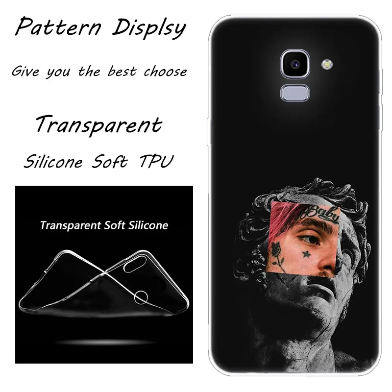 Горячая Lil открытым Rap хип силиконовый чехол для телефона для samsung Galaxy J8 J6 J4 J2 Core J5 J6 J7 Prime J3 ЕС J4 plus Мода