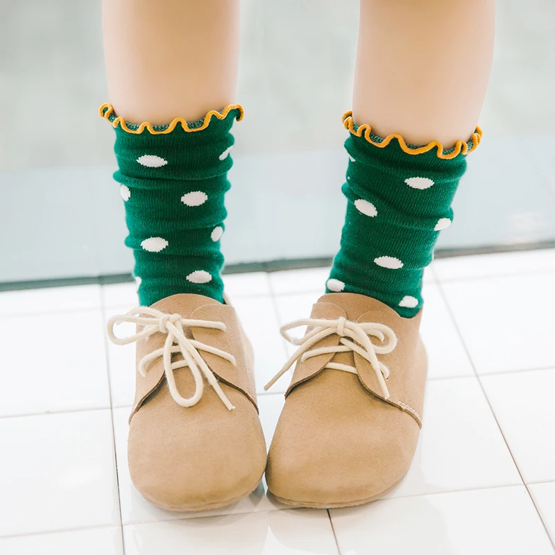 Детские гольфы милые детские длинные хлопковые носки принцессы для маленьких