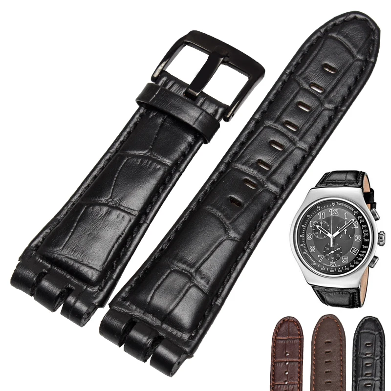 Ремешок для часов из натуральной кожи 23 мм YOS440 449 401G 447 448|leather strap|strap forgenuine leather strap |