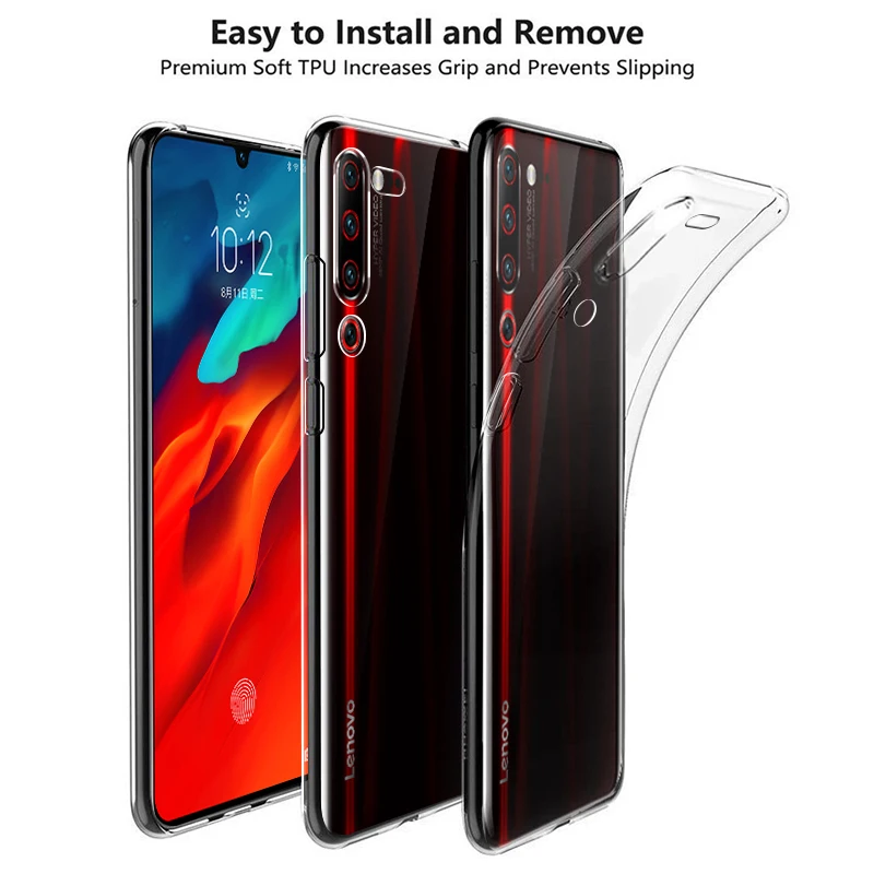 Chyi чехол для lenovo z6 pro Чехол прозрачная Мягкая силиконовая задняя накладка из ТПУ