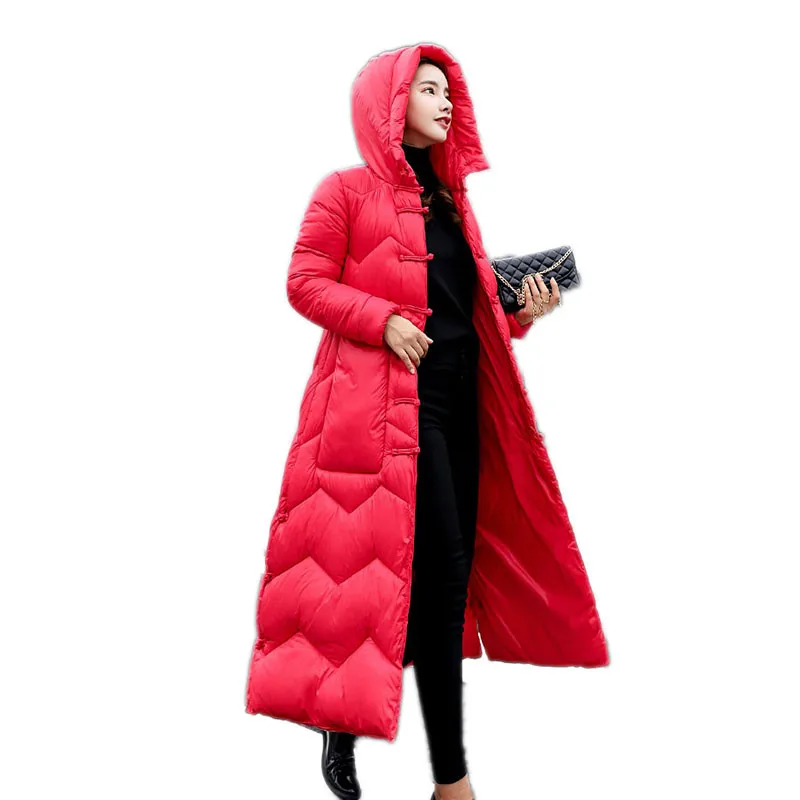 Зимняя женская верхняя одежда новинка 2018 Женская хлопковая куртка средней длины