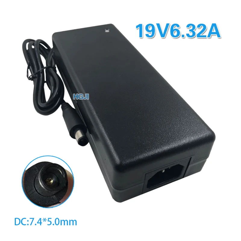 19V6.32A 7.4 5.0 AC адаптер питания для ноутбука Зарядное устройство 19 в 4.74A 6A 6.32A универсальный адаптер зарядное устройство адаптер для ноутбука DC5.5* 2,5/7,4*5,0 мм - Цвет: 19V6.32A 7.4 5.0