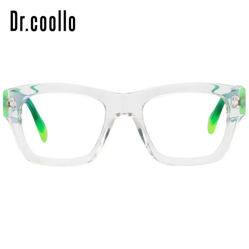 Прозрачные линзы Модные прозрачные большие очки по рецепту яркие разноцветные