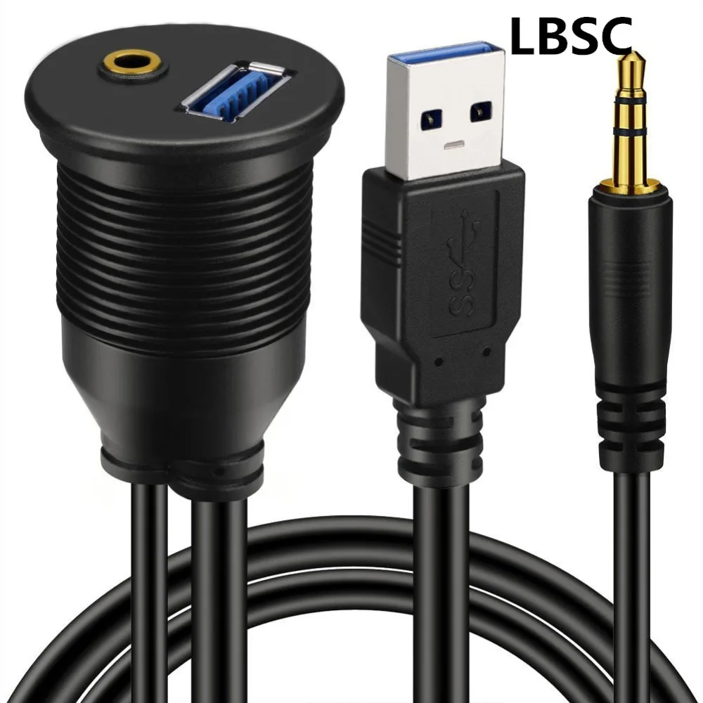 Кабель для автомобильного крепления с разъемом USB 3 0 и 5 мм водонепроницаемый