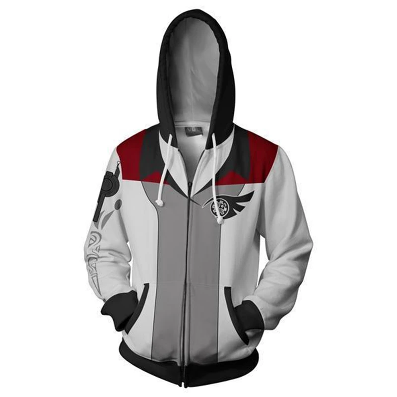 Толстовка с капюшоном RWBY белый замок Блейк белладонна костюм для косплея мужские