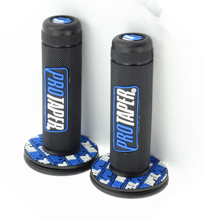 Black Blue Ручка moto крест moto rcycle Грязь Яма offroad Bike Резина гель для рук захваты для Aprilia SHIVER GT moto guzzi NORGE 1200 - Цвет: Black Blue