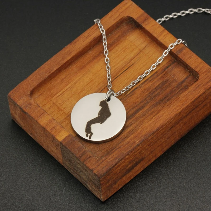 Ожерелья Майкла Джексона из нержавеющей стали на заказ подвеска памятное