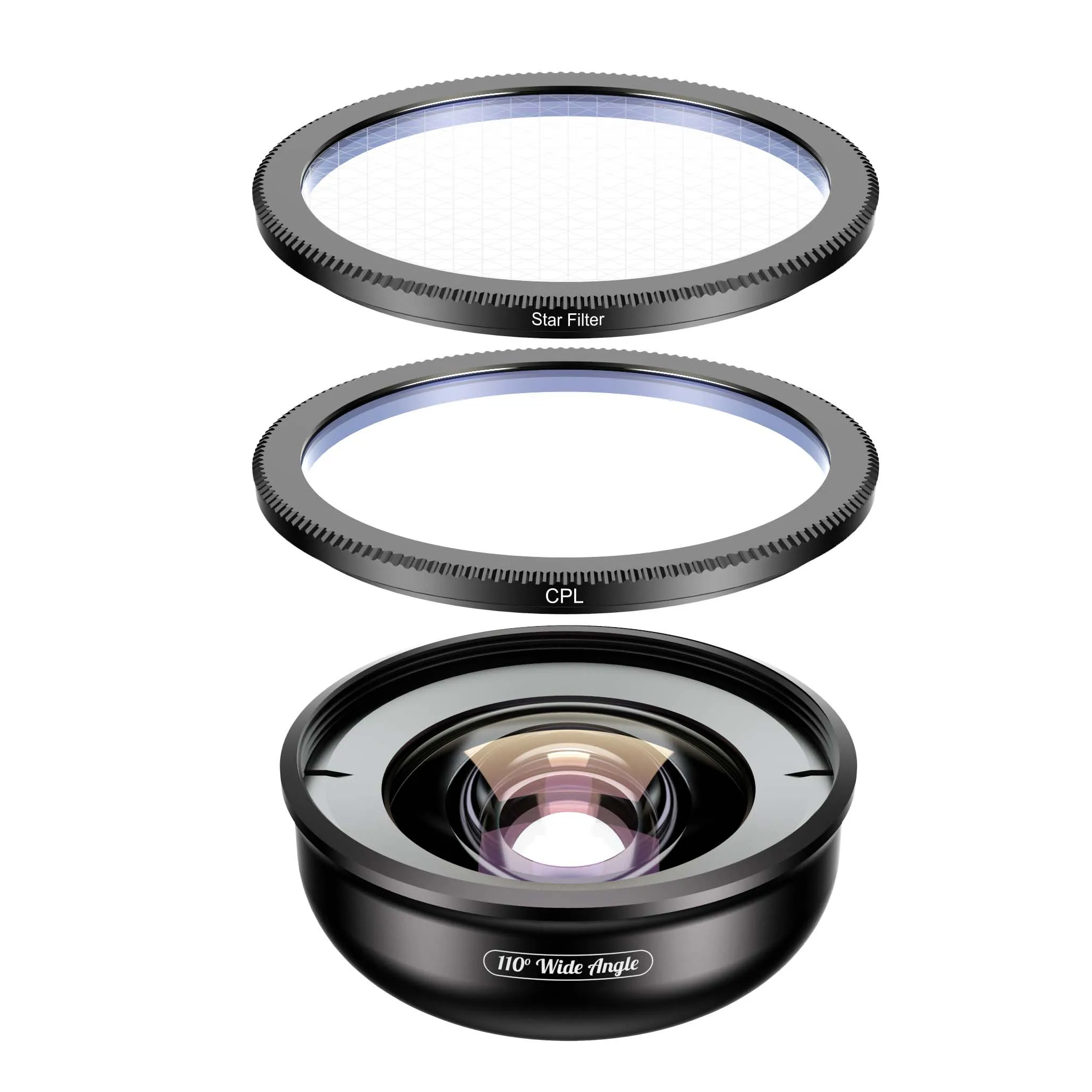 wide CPL star filter APEXEL HD камера телефон объектив Комплект 110 градусов 4K широкоугольный объектив CPL starфильтр для iPhone samsung s9 всех смартфонов Прямая поставка - Цвет: wide CPL star filter