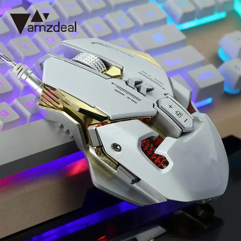 Оптическая мышь с 7 клавишами игровая проводная USB управление портативное