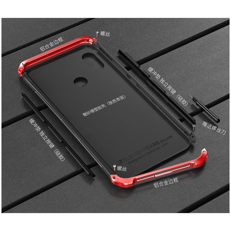 Чехлы для Xiaomi mi8 Жесткий Чехол задней панели из поликарбоната металлический