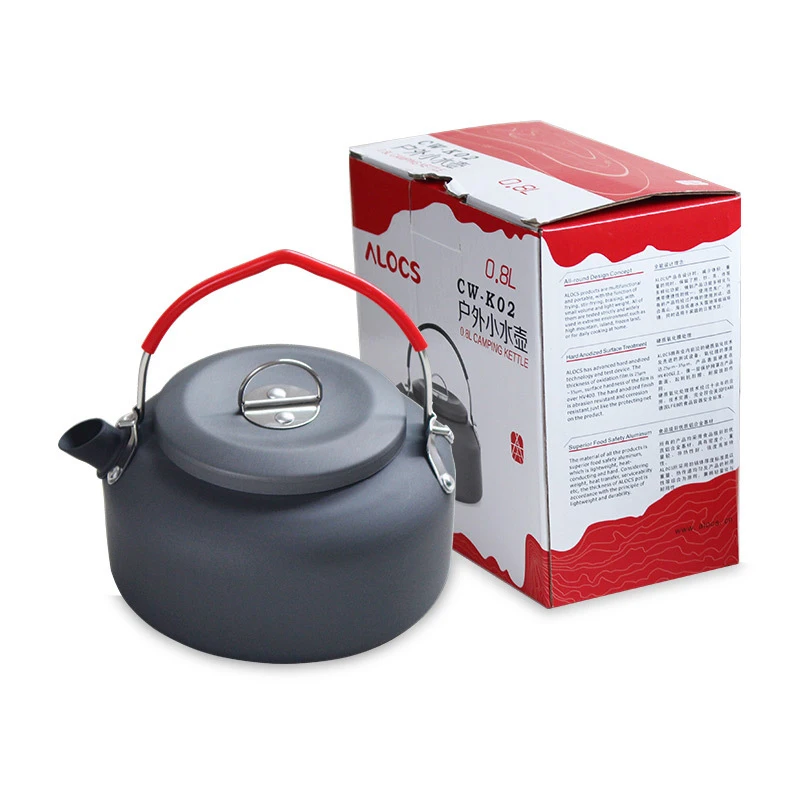 ALOCS CW-K02 Ультралегкая посуда 0.8L наружный походный чайник высококачественный