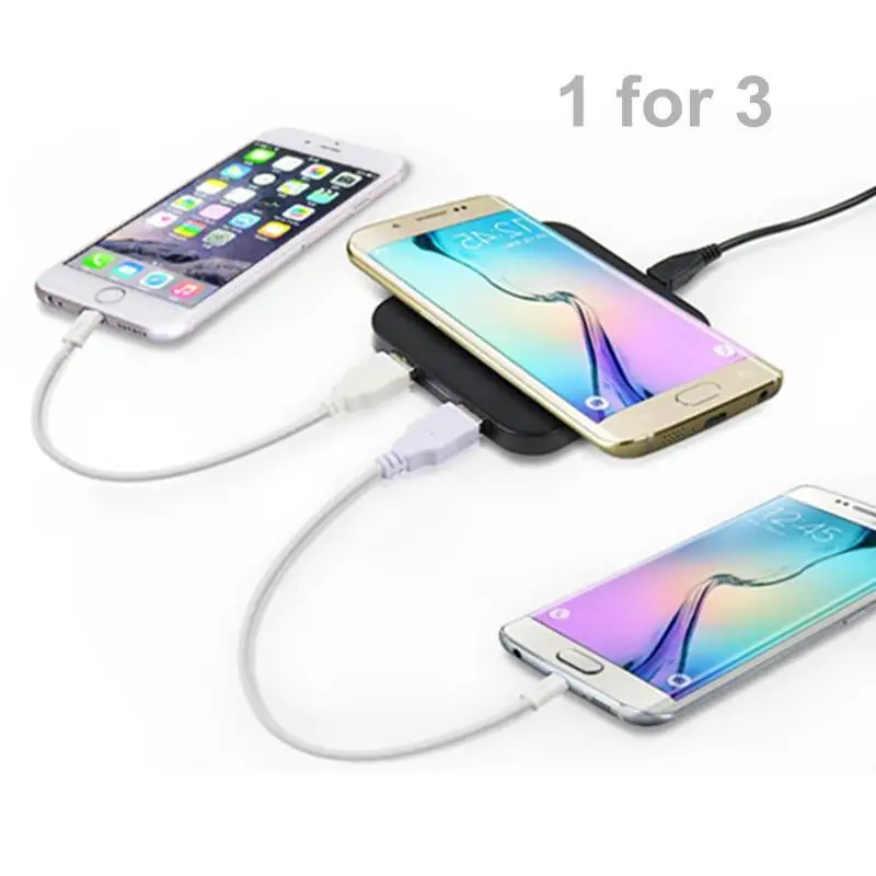 Универсальный Qi беспроводной зарядный комплект зарядное устройство коврик +