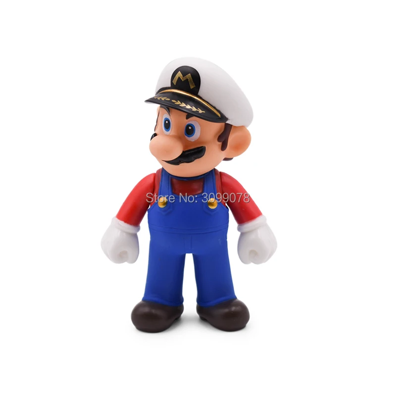 13 см Super Mario Bros Luigi Mario Yoshi Koopa Yoshi Mario Maker Odyssey Mushroom Toadette ПВХ Фигурки игрушки модель куклы