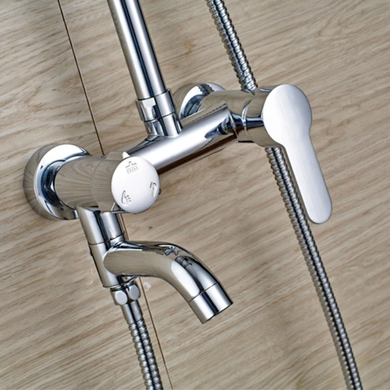 Хромированный настенный набор для ванной комнаты Azeta смеситель ванны с 8-дюймовой