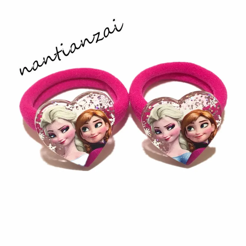 1 пара = 2 шт. девочки милые Мультяшные аксессуары для волос Эльза Анна Принцесса