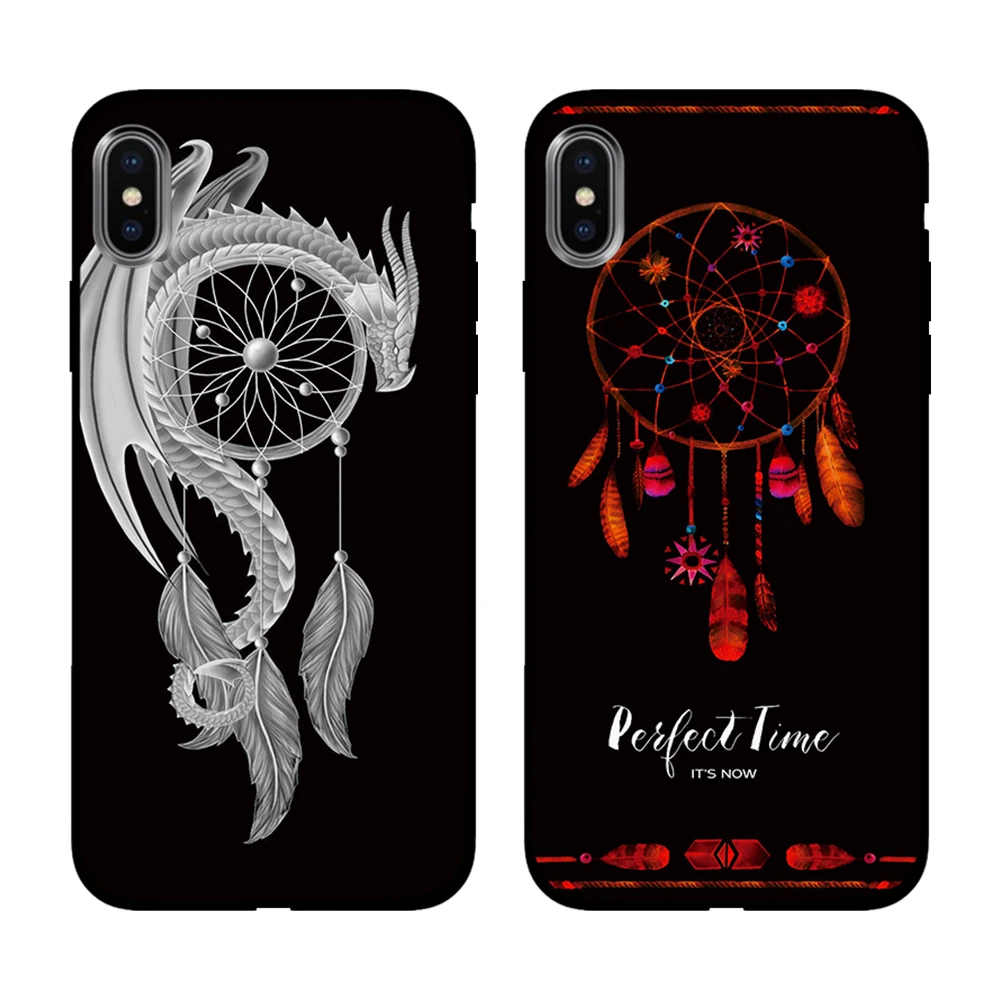 Красивый Ловец снов Мягкий ТПУ чехол для Apple iPhone 6 6S 7 8 Plus 5 5S SE X XS MAX XR силиконовые