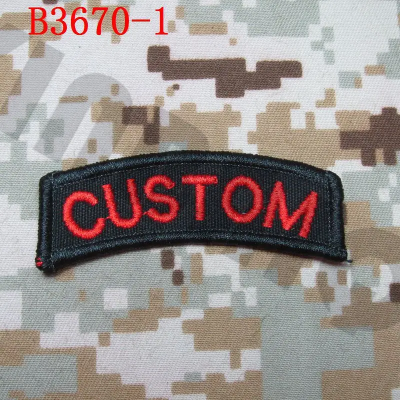Нашивка С Вышивкой Arc Custom name Tape Text brand Morale tactics Military