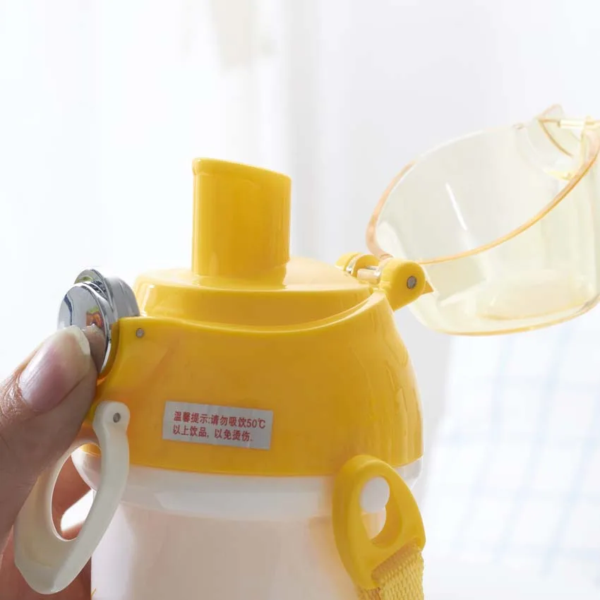 Бутылка с водой мультфильма детские пластиковые бутылки для воды в соломе