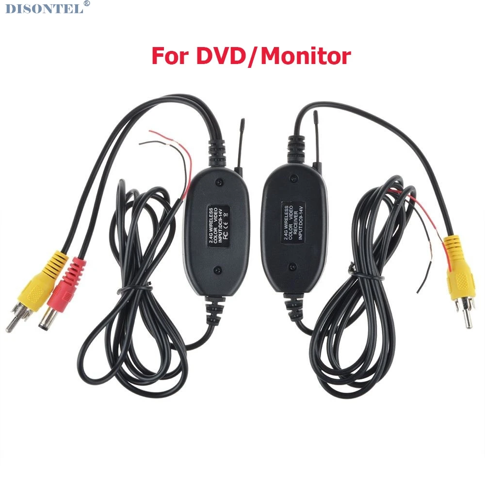 wireless kit for dvd Беспроводная камера ночного видения IR заднего вида, ЕС, рамка для номерного знака, Автомобильная камера заднего вида, водонепроницаемая камера заднего вида для монитора, gps - Название цвета: wireless kit for dvd