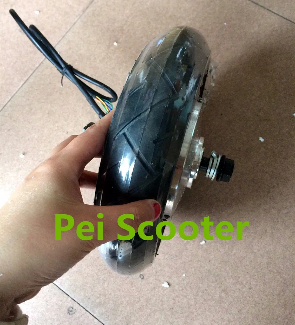 

10 inch 10inch double shaft brushless geared dc hub motor with hall 24v 250w with tyre scooter segway motor phub-85