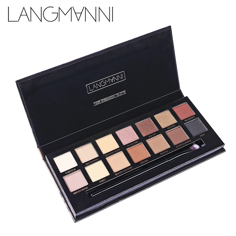 Палитра теней для век блестящие тени макияжа 12 цветов |