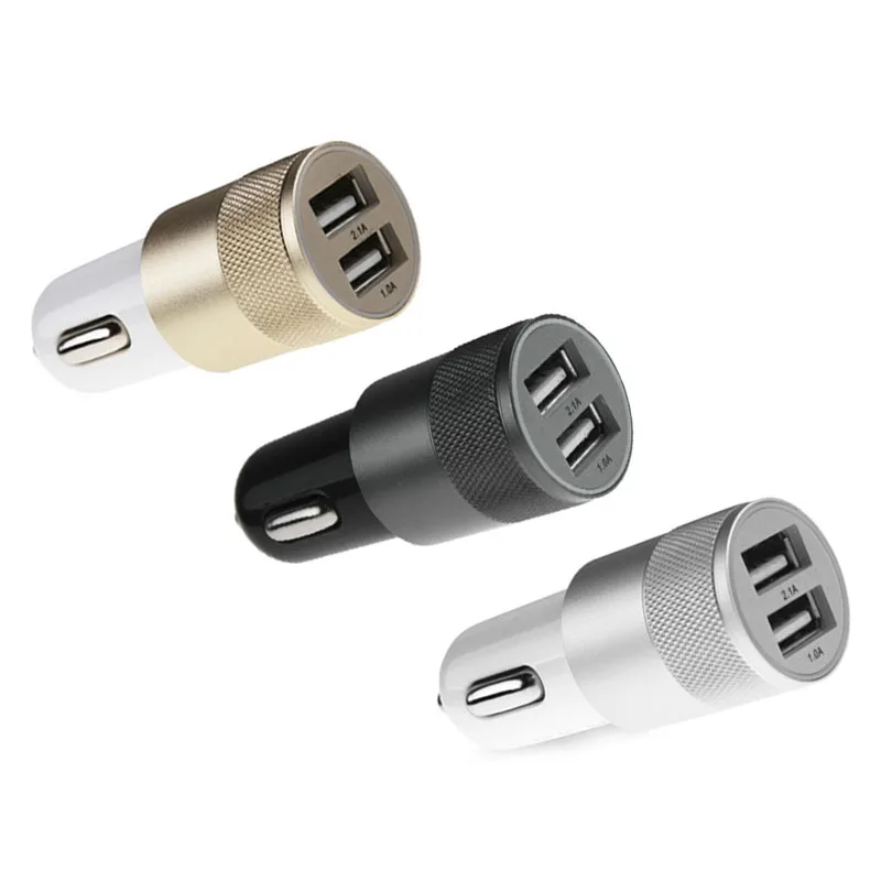 Dual usb Автомобильное Зарядное устройство смартфон планшет для iPhone X 8 7 6 6s плюс 5 5S 4S 4