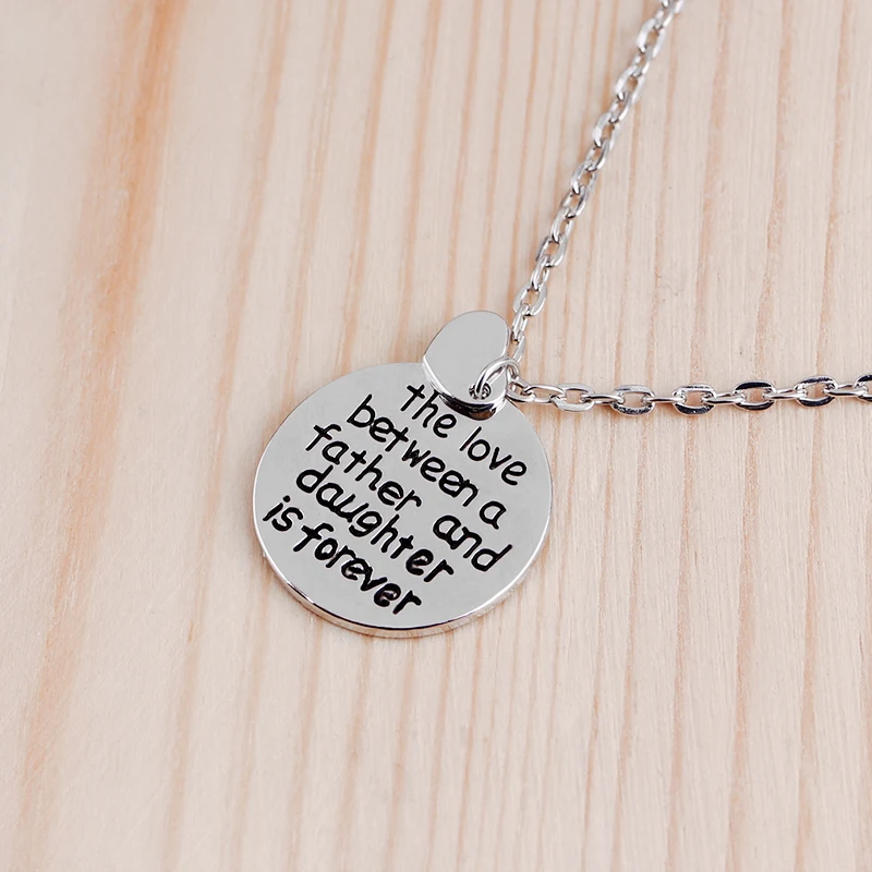 Папы и дочки Цепочки ожерелья любовь между папы навсегда для детей яркие
