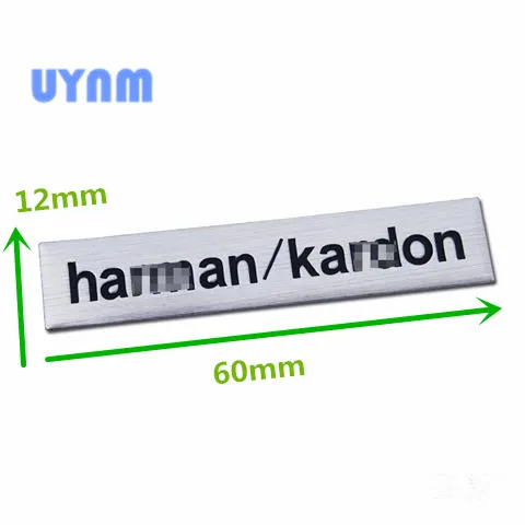UYNM 3D алюминиевый harman/динамик Kardon аудио динамик значок стерео Наклейка для Audi BMW