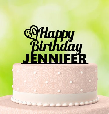 

custome name and age Cake Toppers personalized Happy Birthday party decorations