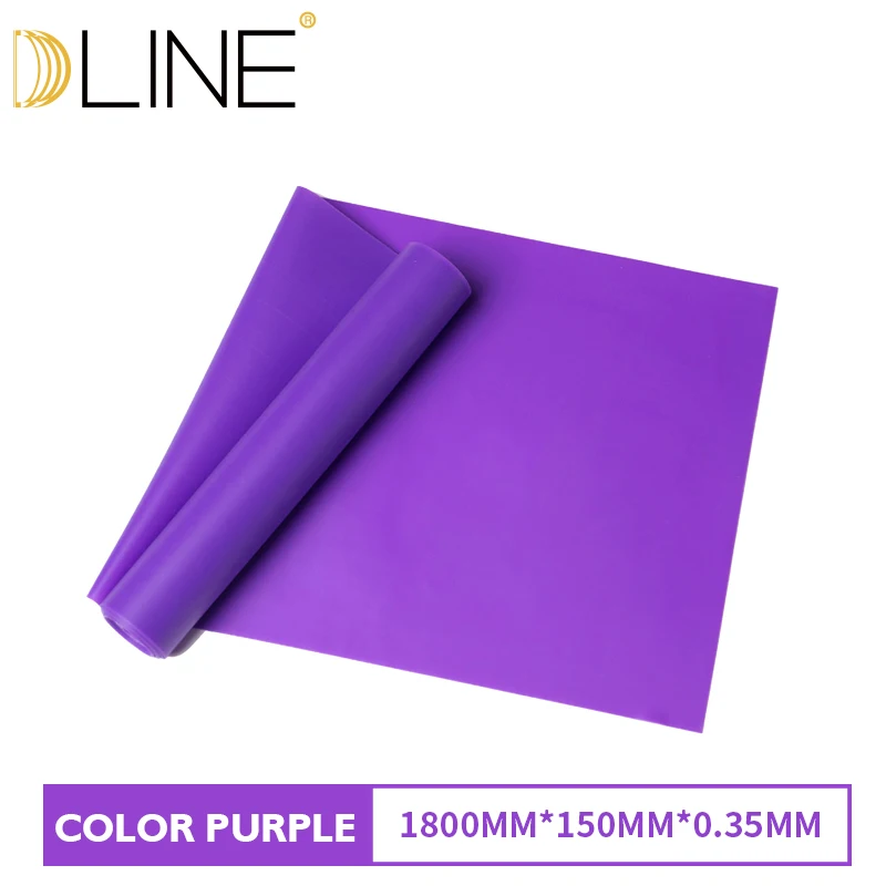 1.8M-Purple 1,5 м эластичная лента для пилатеса для фитнеса, резинки, растягивающийся пояс для йоги, растягивающийся пояс для занятий в тренажерном зале - Цвет: 1.8M-Purple