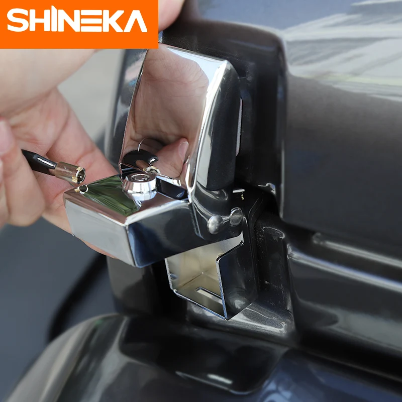 SHINEKA Автомобильный Замок двигателя крышка для Jeep Wrangler JL+ Автомобильный Замок капот защелка с ключом набор для Jeep Wrangler JL аксессуары