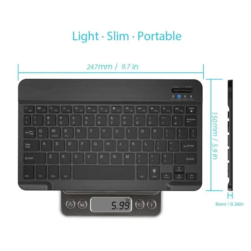 Backlight for T510 Bluetooth беспроводная Магнитная клавиатура для планшета с защитным чехлом для samsung Galaxy Tab A 10,1 T510/T515/S5e SM-T720 - Цвет: Backlight for T510