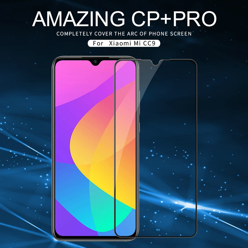 Защитное стекло Nillkin для Xiaomi Mi CC9 закаленное CC9e 2.5D 9H защитная пленка с полным