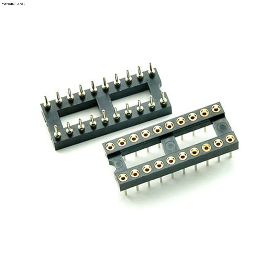 10 шт 20 Pin Круглый DIP IC адаптер гнездо 20Pin шаг 2 54 мм разъем | Обустройство дома