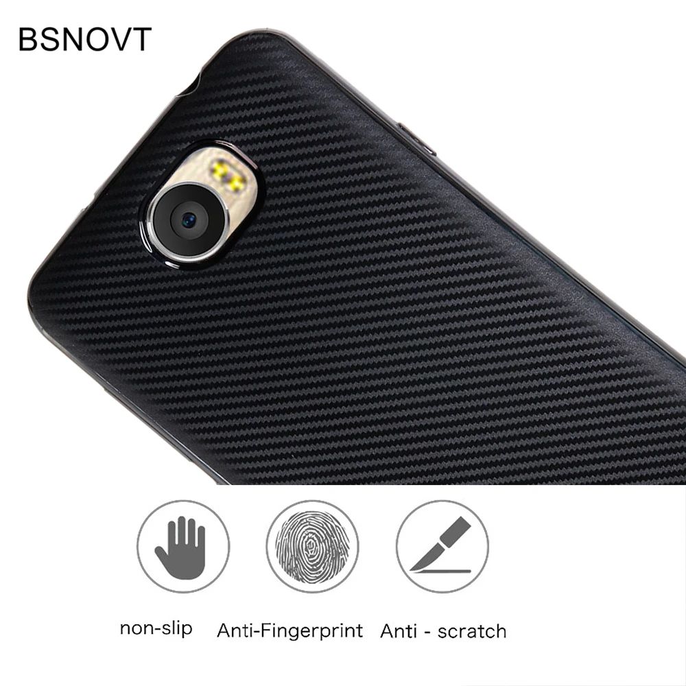 BSNOVT Huawei Y5 II чехол из мягкого углеродного волокна тонкий ТПУ для телефона Honor 5A LYO-L21