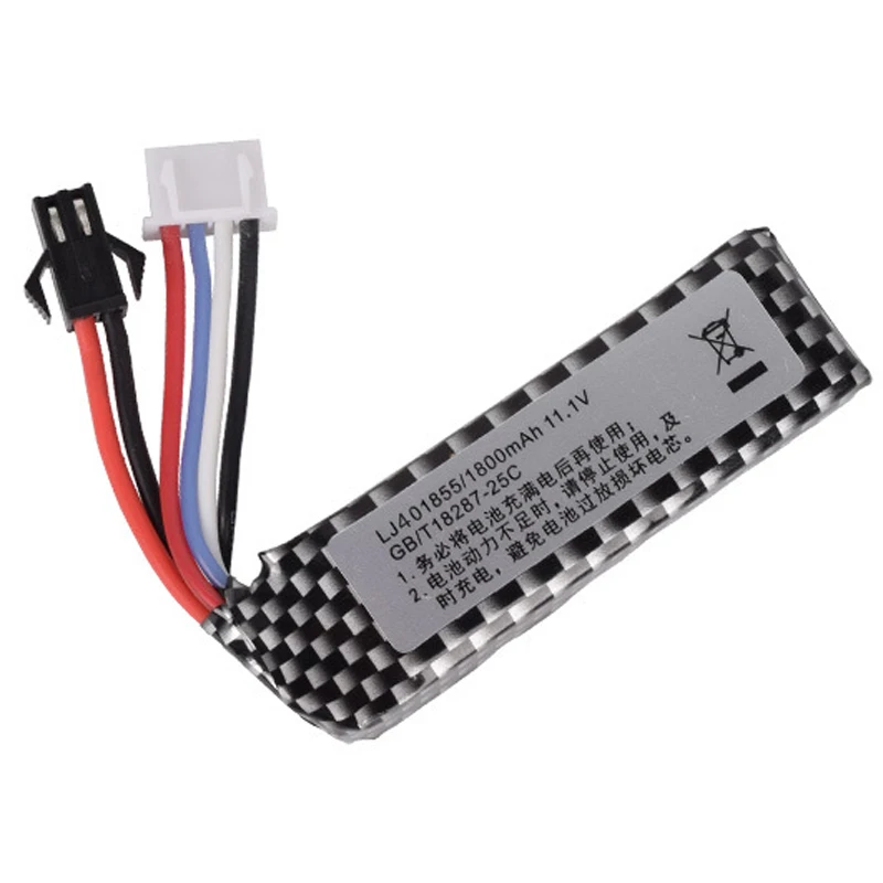 Литий-полимерный аккумулятор 11 1 В 1800 мАч 25C 401855 Lipo с разъемом SM-2P | Игрушки и хобби