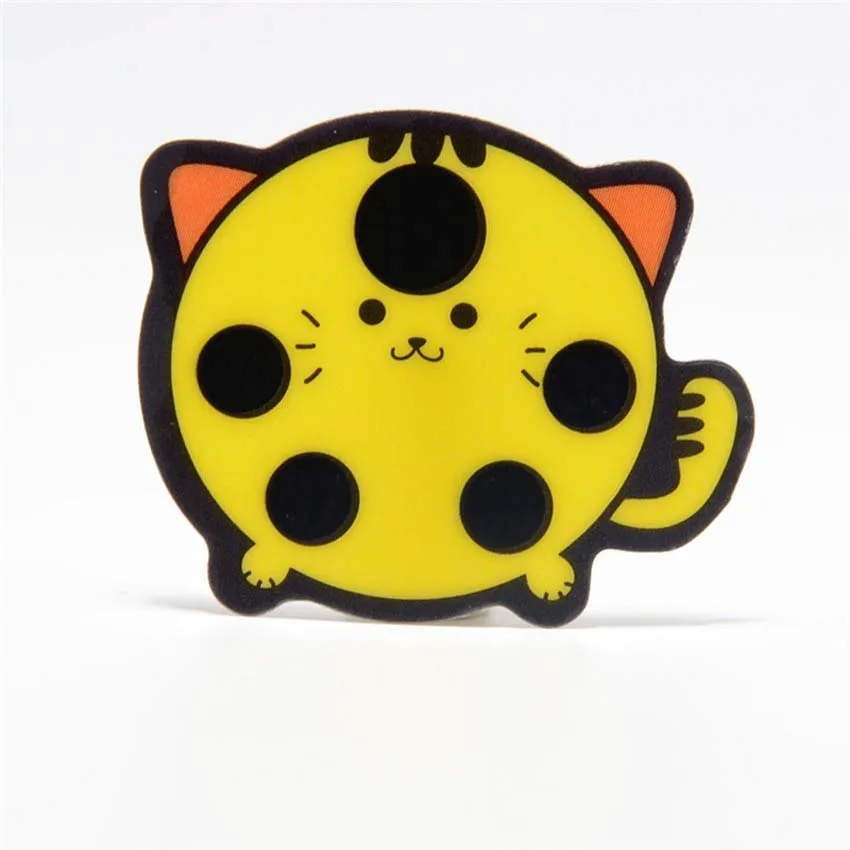 Yellow Cat 4 шт. детские, для малышей лоб температура Gauge Клиническая лихорадка термометр измерительные наклейки уход за детьми Детская безопасность - Цвет: Yellow Cat