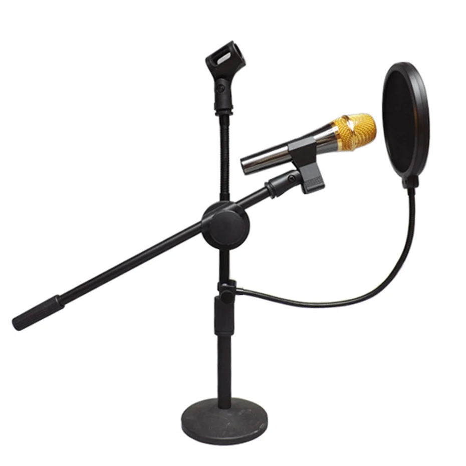 Двухслойный Студийный микрофон EDAL с микрофоном поп-фильтром ветровым экраном
