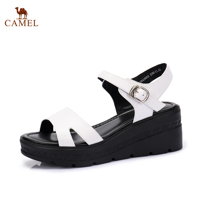 CAMEL/Модные женские босоножки новые летние сандалии на танкетке для студентов