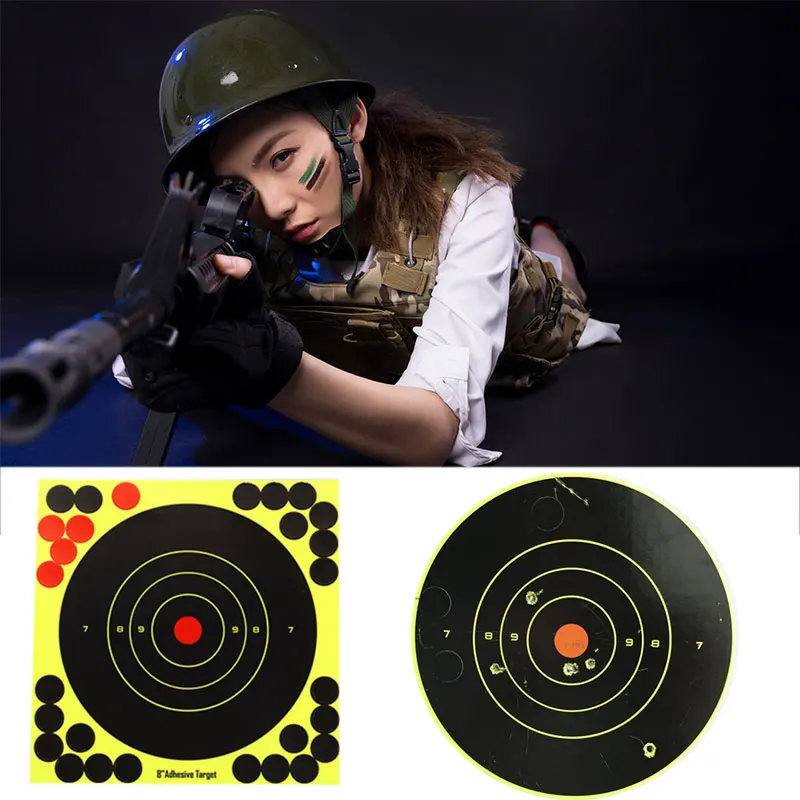 Бумажная мишень для стрельбы из ружья наружные наклейки желтая бумага