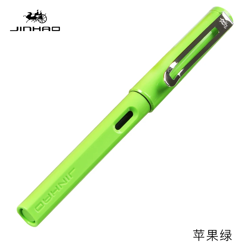 Jinhao 599A модные милые красочные гелевые ручки с 0,5 мм черный высококачественный рефил ABS гелевые подарочные ручки офисные принадлежности Школьные принадлежности - Цвет: Apple green