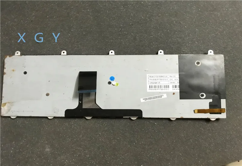 Оригинальная Черная Клавиатура для ноутбука Clevo P157sm P177sm V132150bk3 6 80 p17s0 010 3 100% ТЕСТ