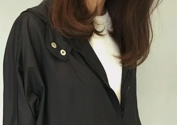 Куртки женские для отдыха модные корейские стиль свободные с капюшоном рукав летучая мышь рукав карман женская одежда универсальная простая однотонная шикарная