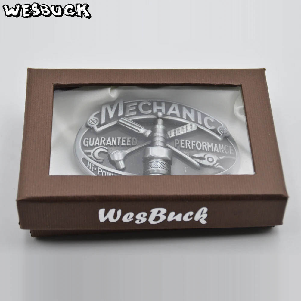 WesBuck брендовая пряжка на тему механики цинковый сплав мужские пряжки для ремня ковбой инструмент ремень голова