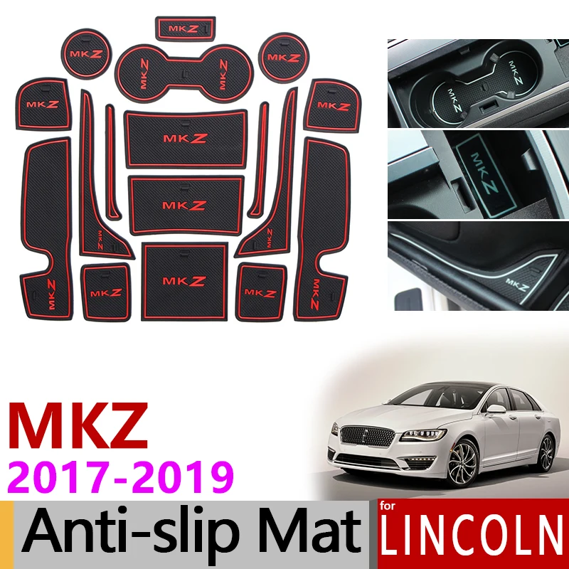 Противоскользящие резиновые коврики подставка для ворот коврик чашки Lincoln MKZ 2017