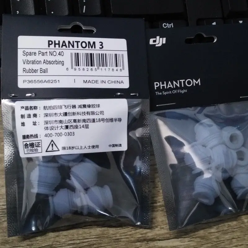 Оригинальные DJI Phantom 3 части 40 вибрационные поглощающие демпферы резиновый шар