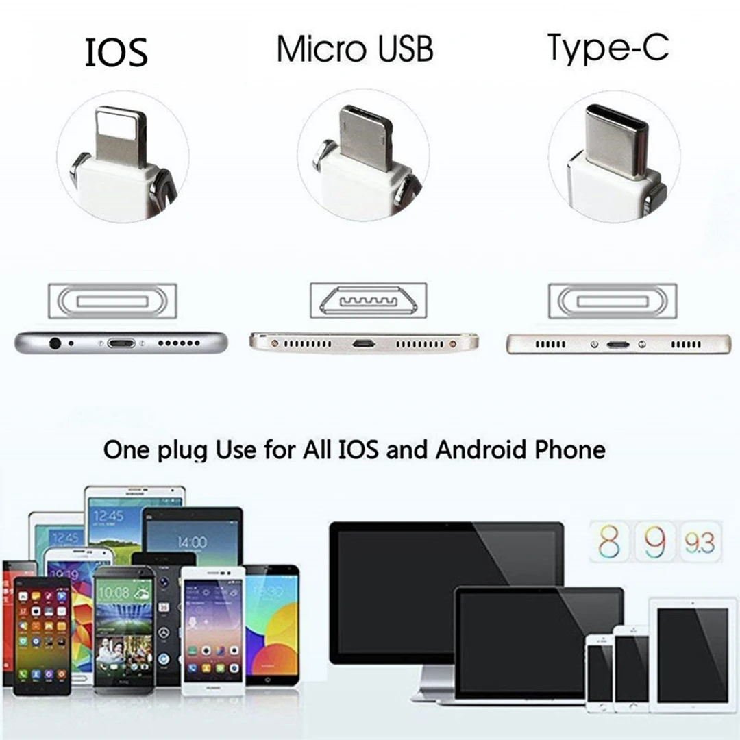 Магнитный, все в одном, 13 см, мини-usb кабель, мобильный телефон, портативная зарядка, кабели для передачи данных, type C/Micro USB/8 Pin, брелок, зарядное устройство, провод